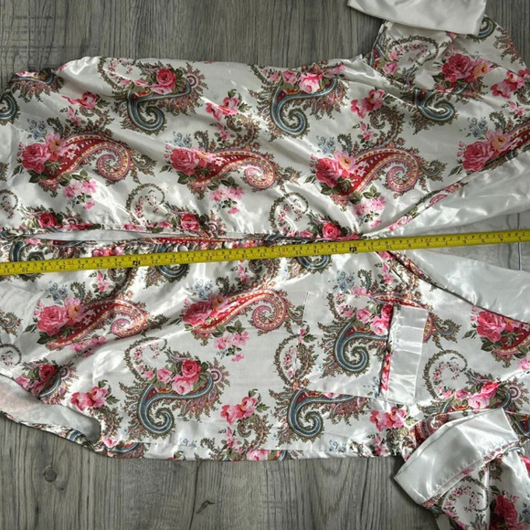 Kathryn Floral Button Night Shirt Sz M - Picture 8 of 9